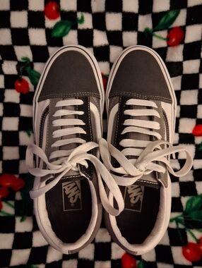 Tri-colored Suede And Canvas Vans